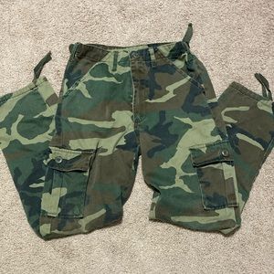 Kids woodland camouflage fatigue pants